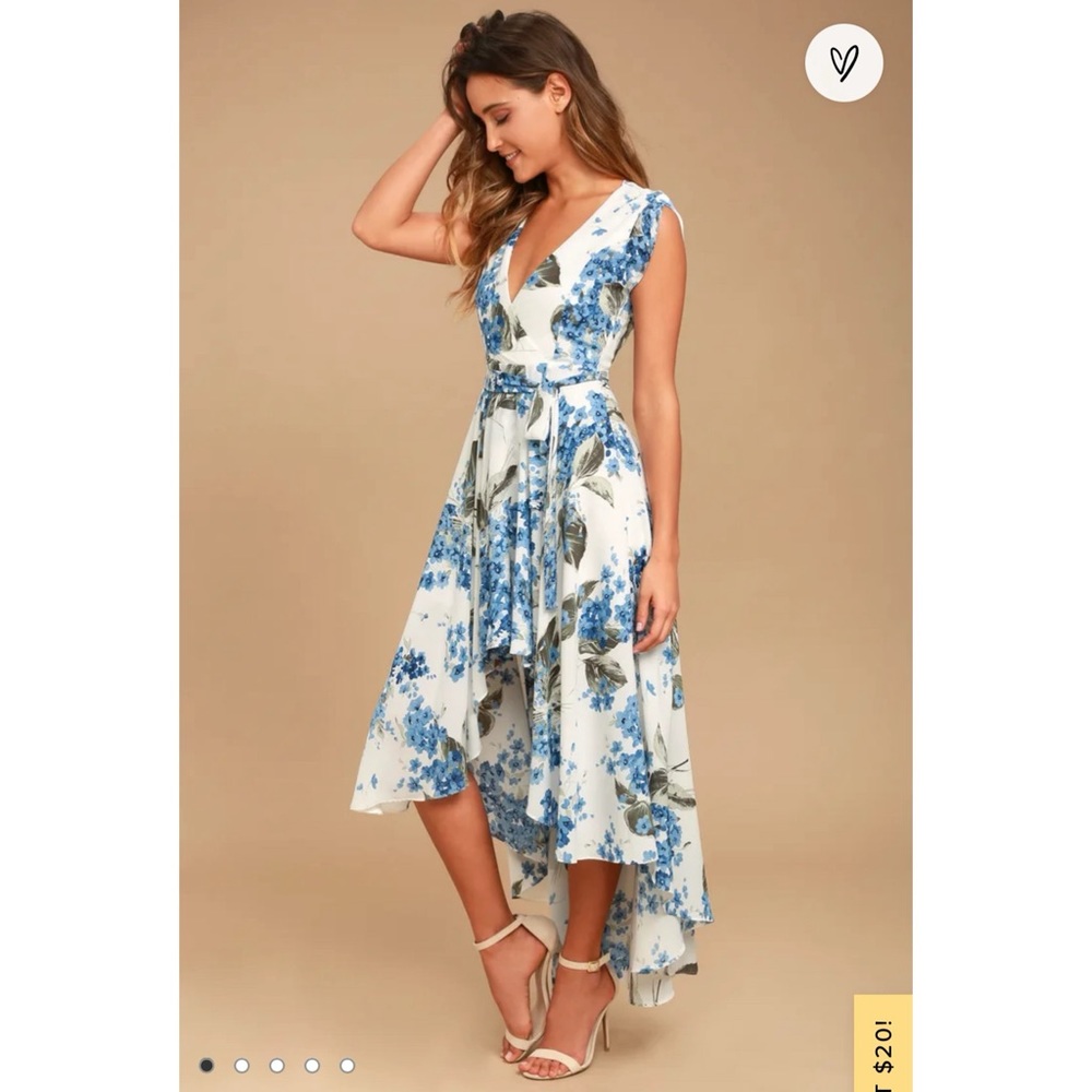 LIKE NEW Lulu’s French Countryside High-Low Dress